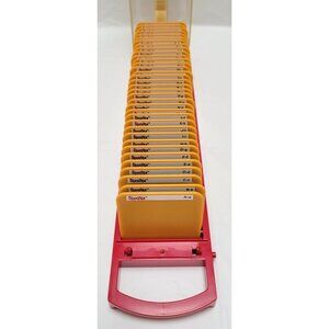 Sizzix Sizzlits GRAFFITI Die Storage Case Yellow Alphabet Die Cutting Cartridges